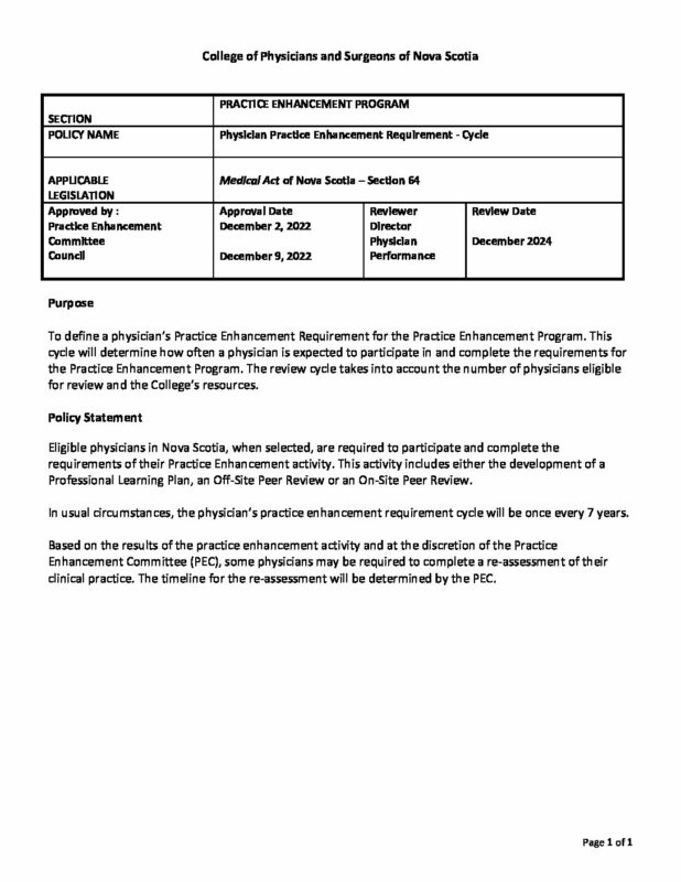 Policy-Review-Review-cycle - College of Physicians & Surgeons of Nova ...